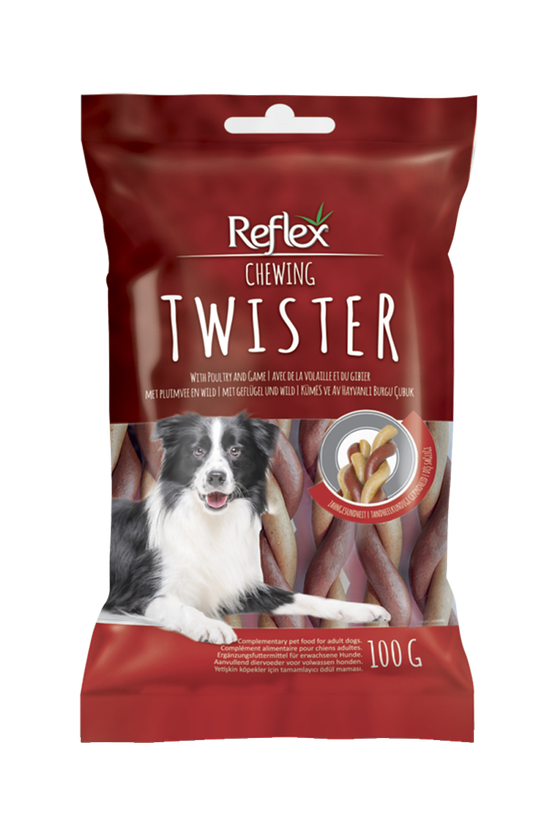 Reflex Chewing Twister with Poultry & Game