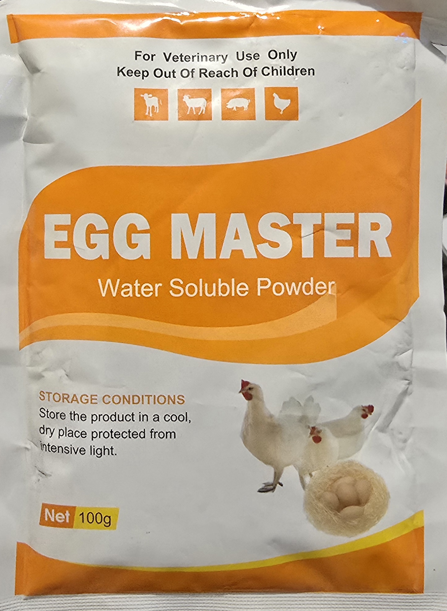مکمل افزایش تخم  EGG MASTER اگ مستر ککسینگ 100 گرمی